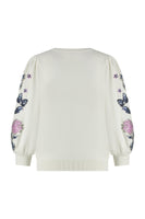 09861 - Hollie embroidery pullover met bloemen